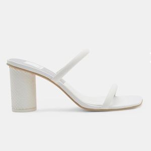 Dolce vita white leather noles